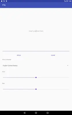 Text to Speech (TTS) android App screenshot 1