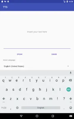 Text to Speech (TTS) android App screenshot 2