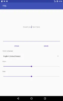Text to Speech (TTS) android App screenshot 3